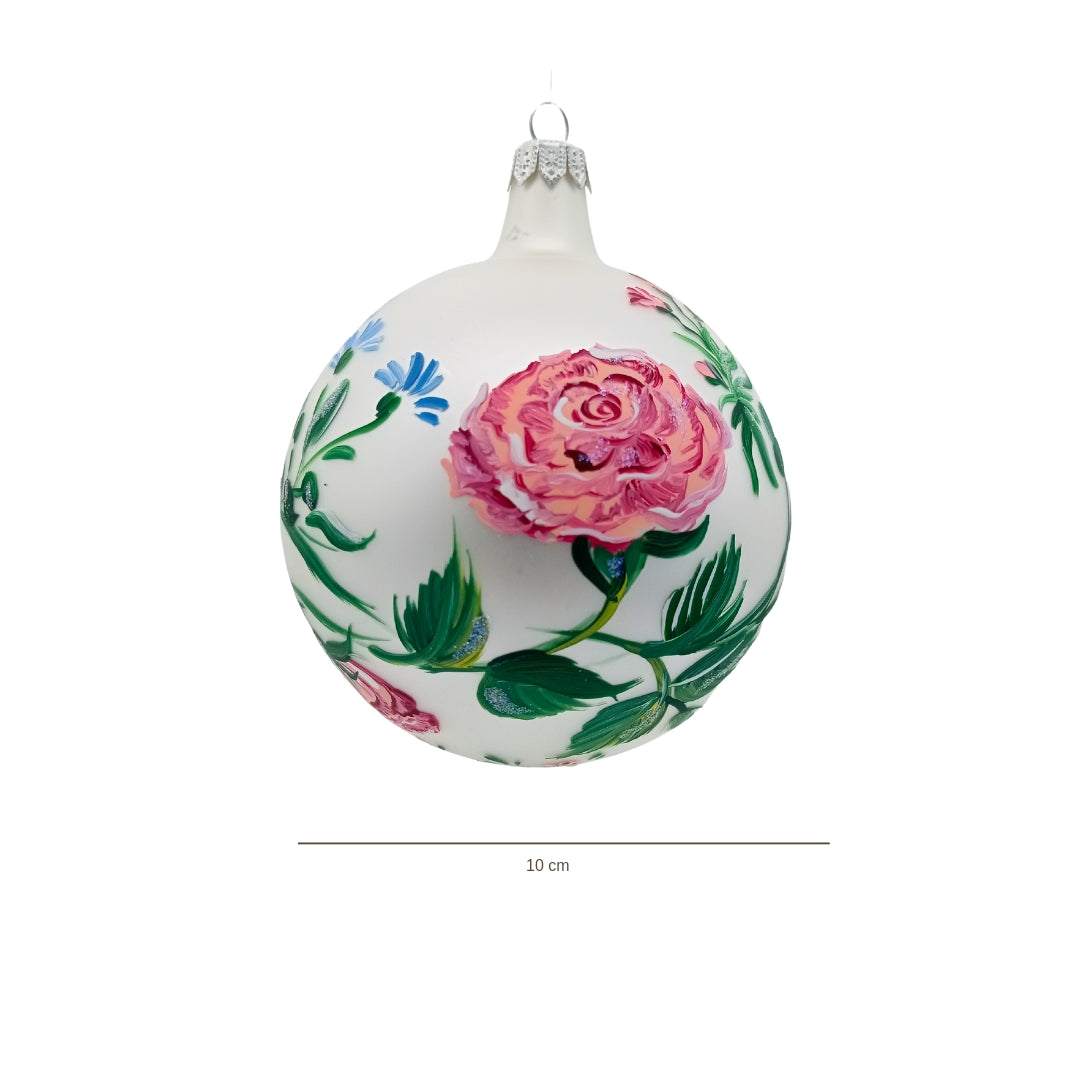 Ornamento che reinterpreta i dettagli botanici raffigurati nella "Primavera" di Botticelli