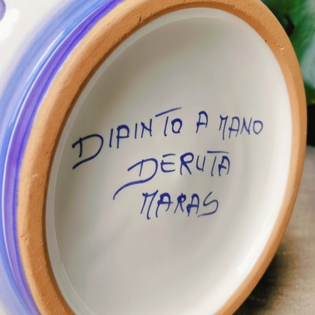 Caraffa in Maiolica di Deruta – Arabesco Blu
