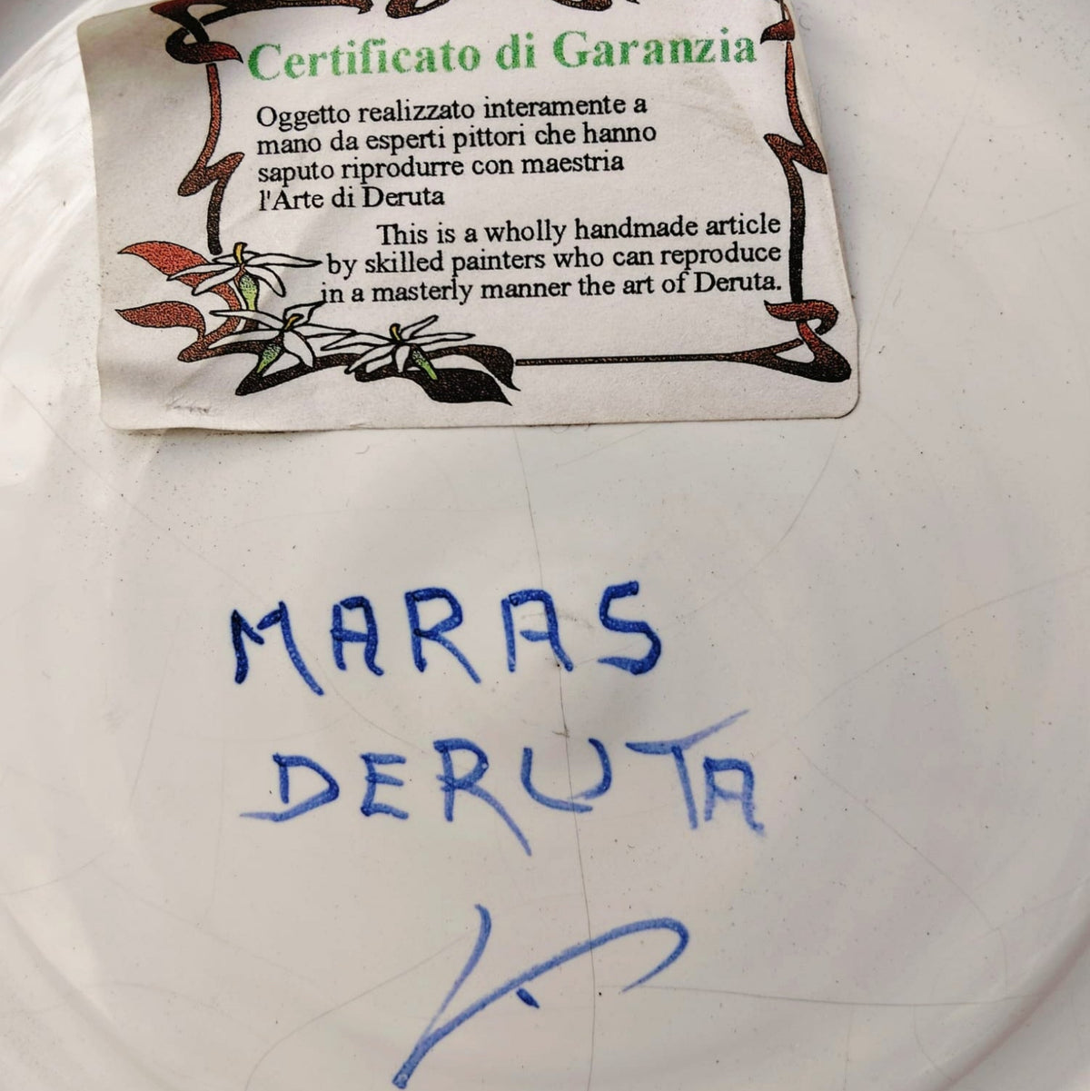 Deruta Majolica "Cavaliere" Renaissance Portrait Plate