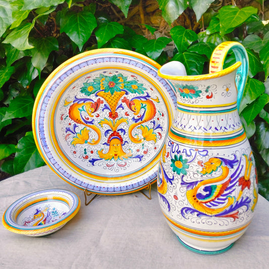 Traditional Hand Wash Basin - Deruta Majolica - Raphaelesque Motif